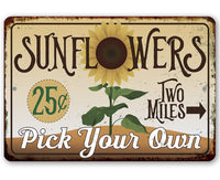 Sunflowers - Metal Sign