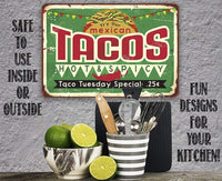Tacos Hot and Spicy Taco Tuesday - Metal Sign