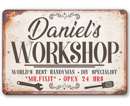 Personalized - Workshop - Metal Sign