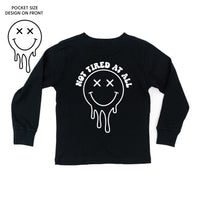 Not Tired At All (w/ Melty X Eye Smiley) - Child Long Sleeve Tee