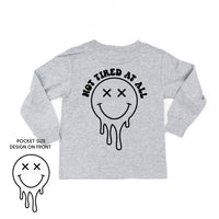Not Tired At All (w/ Melty X Eye Smiley) - Child Long Sleeve Tee
