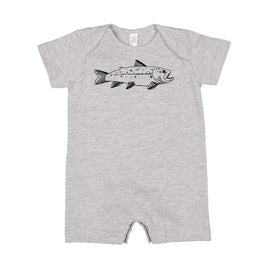 Hand Drawn Brook Trout - Shorts Romper