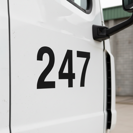 Truck Number Decal