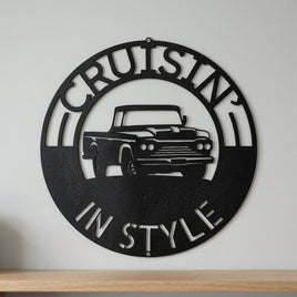 Custom Metal Wall Art - Personalized Truck Sign