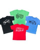 Trucks N' Things Minimalist Design - (Choose Your Vehicle) - Child Tee