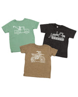 Trucks N' Things Minimalist Design - (Choose Your Vehicle) - Child Tee