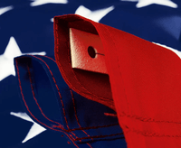 U.S. Embroidered Nylon Pole Sleeve Flag