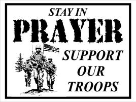 Military-Pray sign-WH4