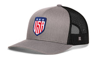 USA Shield Trucker Hat  |  America Snapback