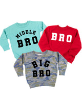 Varsity 'Bro' Sibling Tees - (Choose Your Role) - Child Sweater