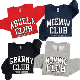 Varsity Style - "_____ Club - Proud Member" - (Choose Your Name) - BASIC Fleece