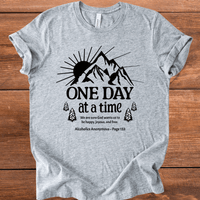 Vintage Recovery T-Shirt | Inspiring Sobriety |  One Day at a Time