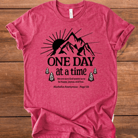 Vintage Recovery T-Shirt | Inspiring Sobriety |  One Day at a Time