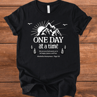 Vintage Recovery T-Shirt | Inspiring Sobriety |  One Day at a Time