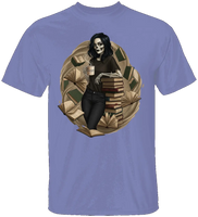 Skeleton Book Girl T-Shirt