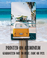 Volkswagen California Dreamin Surf Van - Metal Sign