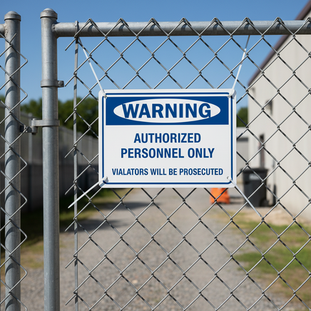 Warning Authorized Personnel Only Sign