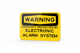 Warning Property Protected by Electronic Alarm System Sign - 18x12
