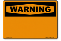 Warning OSHA Header - Exact Match