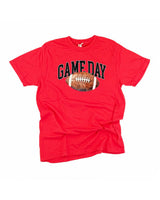 Watercolor Football - Game Day - Comfort Colors Tee