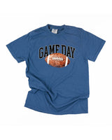Watercolor Football - Game Day - Comfort Colors Tee