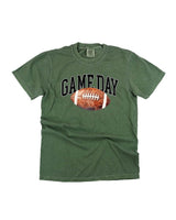 Watercolor Football - Game Day - Comfort Colors Tee