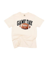 Watercolor Football - Game Day - Comfort Colors Tee