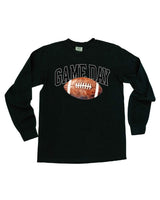 Watercolor Football - Game Day - LONG SLEEVE Comfort Colors Tee