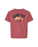 Watercolor Football - Game Day - Youth Comfort Colors Tee