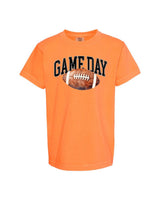 Watercolor Football - Game Day - Youth Comfort Colors Tee