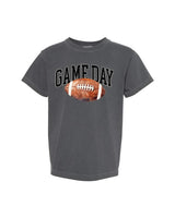 Watercolor Football - Game Day - Youth Comfort Colors Tee