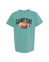 Watercolor Football - Game Day - Youth Comfort Colors Tee