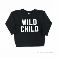 WILD CHILD - Block Font - Child Sweater