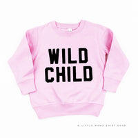 WILD CHILD - Block Font - Child Sweater