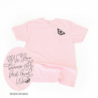 We Love Because He First Loved Us (pf & b) - Comfort Colors Tee