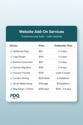 Website Add-On Services