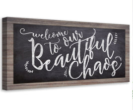 Welcome To Chaos - Canvas