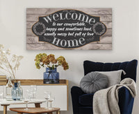 Welcome To Our Happy - Canvas