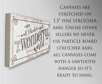 What a Wonderful World - Canvas