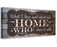 What I Love Most - Canvas