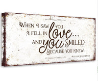 When I Saw You - Canvas