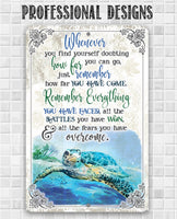 Whenever You Find Yourself Doubting - Metal Sign