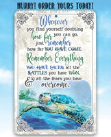 Whenever You Find Yourself Doubting - Metal Sign