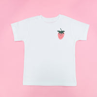 Pocket Fruit (Front) w/ Group of Smiley Fruit (Back) - Child Tee
