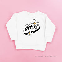 Daisy - Sis - w/ Full Daisy on Back - Child Sweater