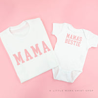 Mama - Varsity / Mama's Bestie - Set of 2 Matching Tees