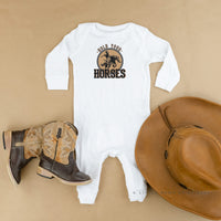 Hold Your Horses - Distressed Design - Baby Sleeper