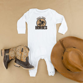 Hold Your Horses - Distressed Design - Baby Sleeper