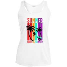 Womens Recovery Tank | Inspiring Sobriety |  Summer Sunsets & Sobriety