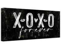 XOXO Hugs and Kisses - Canvas